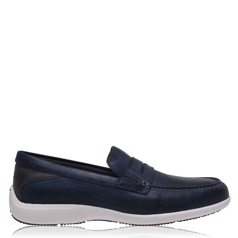 Rockport Aiden - Mens Loafers - Blue - NZ (QLU-712864)